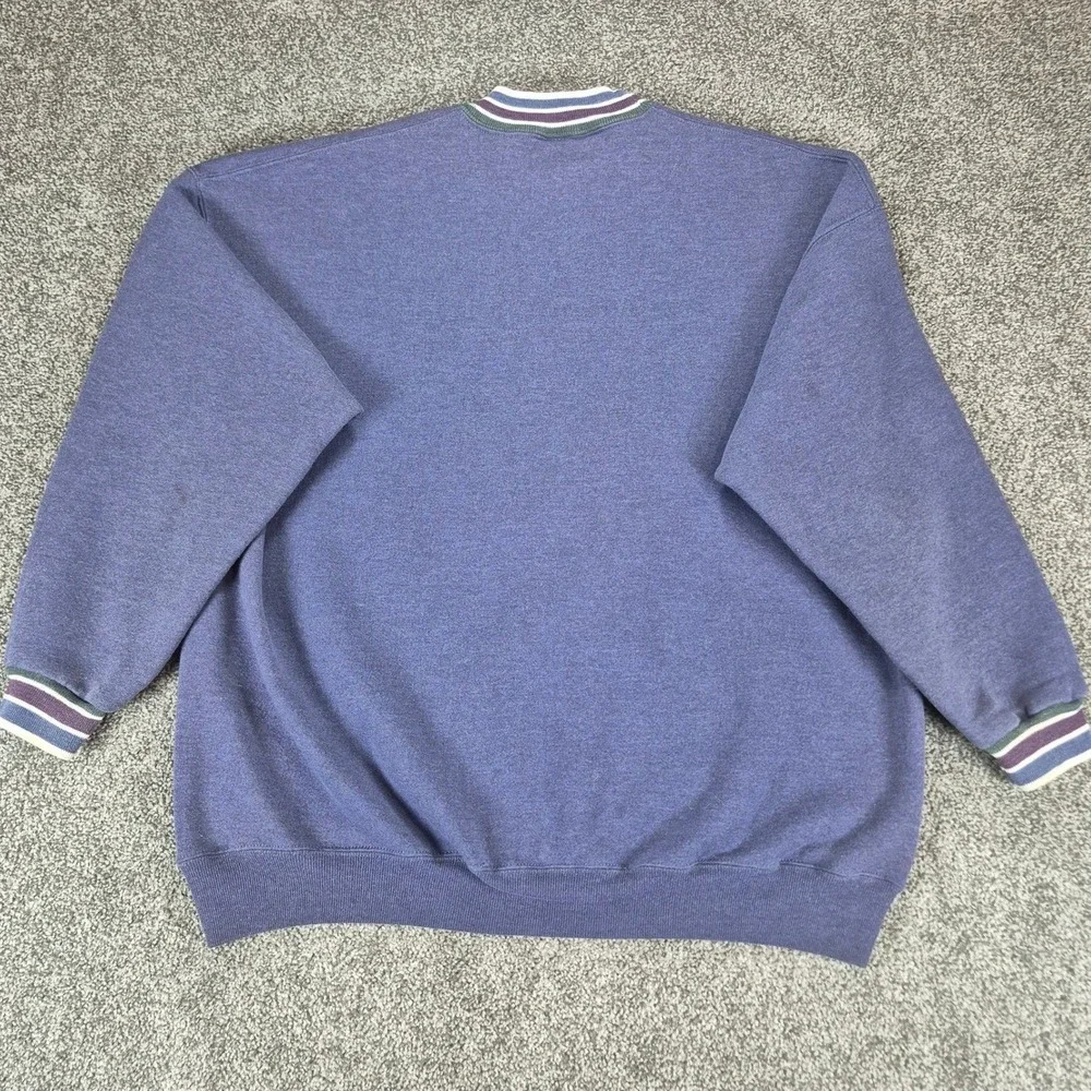 Vintage 90s Sweatshirt Size 2X School Bus Graphic Super Sweats Made in‎ USA